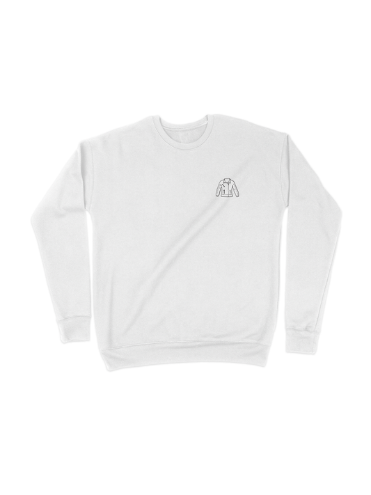 White Have It All Crewneck