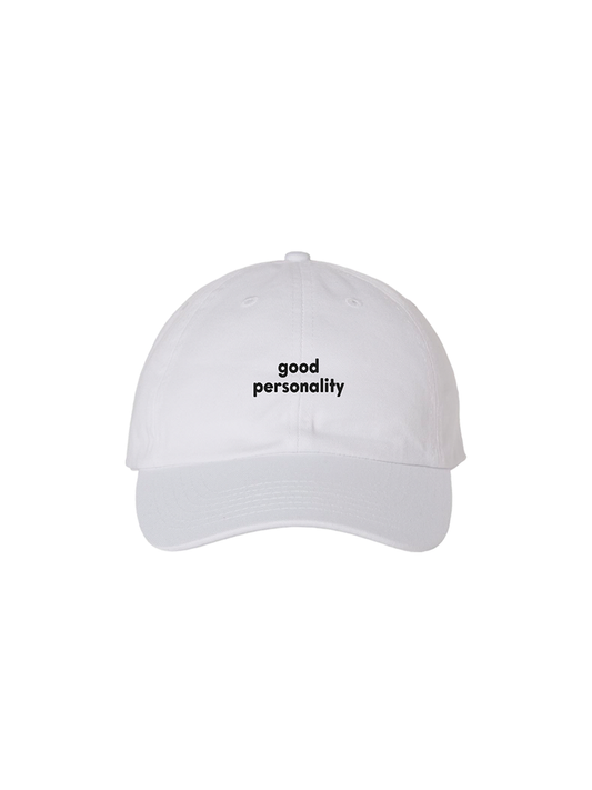 White Good Personality Hat